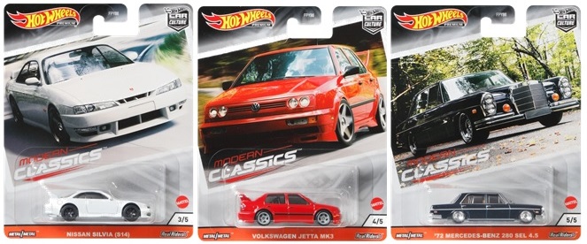 画像: 2020 HW CAR CULTURE 【Sアソート MODERN CLASSICS (5種セット）】HONDA CIVIC EG/'98 SUBARU IMPREZA 22B STi-VERSION/NISSAN SILVIA (S14)/VOLKSWAGEN JETTA MK3/'72 MERCEDES-BENZ 280 SEL 4.5