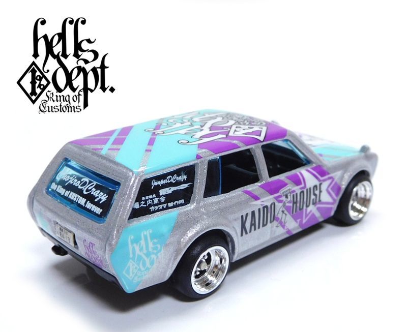 画像: HELLS DEPT X JUN IMAI KAIDO☆HOUSE 【'71 DATSUN BLUEBIRD 510 WAGON (カスタム完成品）】CANDY SILVER/RR （送料サービス適用外）