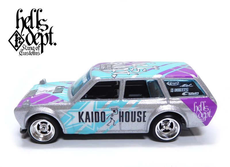 画像: HELLS DEPT X JUN IMAI KAIDO☆HOUSE 【'71 DATSUN BLUEBIRD 510 WAGON (カスタム完成品）】CANDY SILVER/RR （送料サービス適用外）