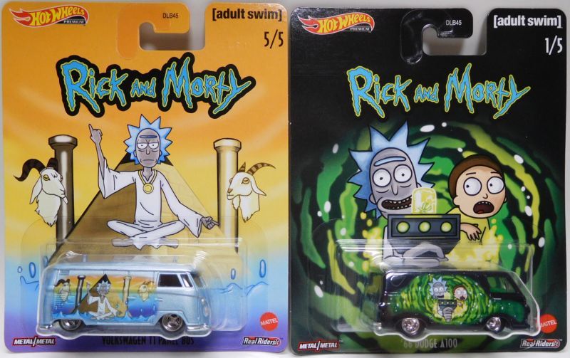 画像: 2020 POP CULTURE "RICK AND MORTY" 【5種セット】 VOLKSWAGEN DRAG BUS/VOLKSWAGEN T1 PANEL BUS/'66 DODGE A100/SUPER VAN/FORD TRANSIT SUPER VAN (日本未発売）(予約不可）