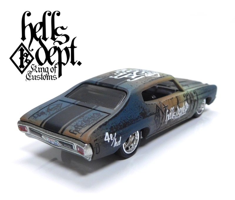 画像: HELLS DEPT 2020 - カツヌマ製作所 - HOZUKI 【'70 CHEVROLET CHEVELLE SS (カスタム完成品）】グラデ－ション FLAT BLACK-GRAY/RR （送料サービス適用外）