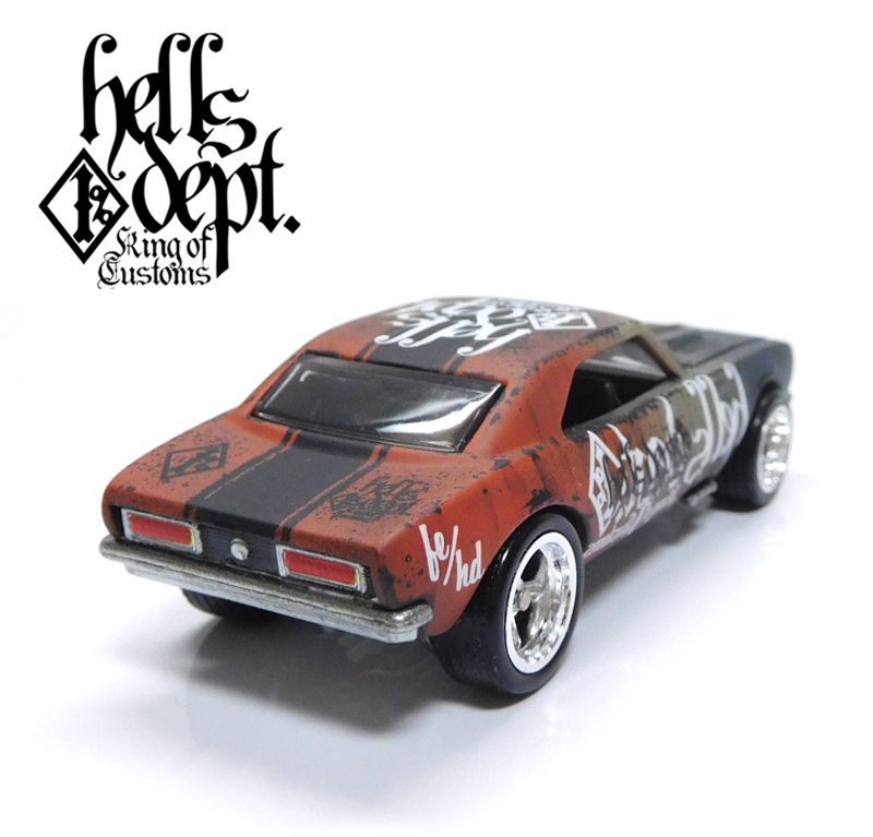 画像: HELLS DEPT 2020 - カツヌマ製作所 - HOZUKI 【'67 CAMARO (カスタム完成品）】グラデ－ション FLAT BLACK-RED/RR （送料サービス適用外）