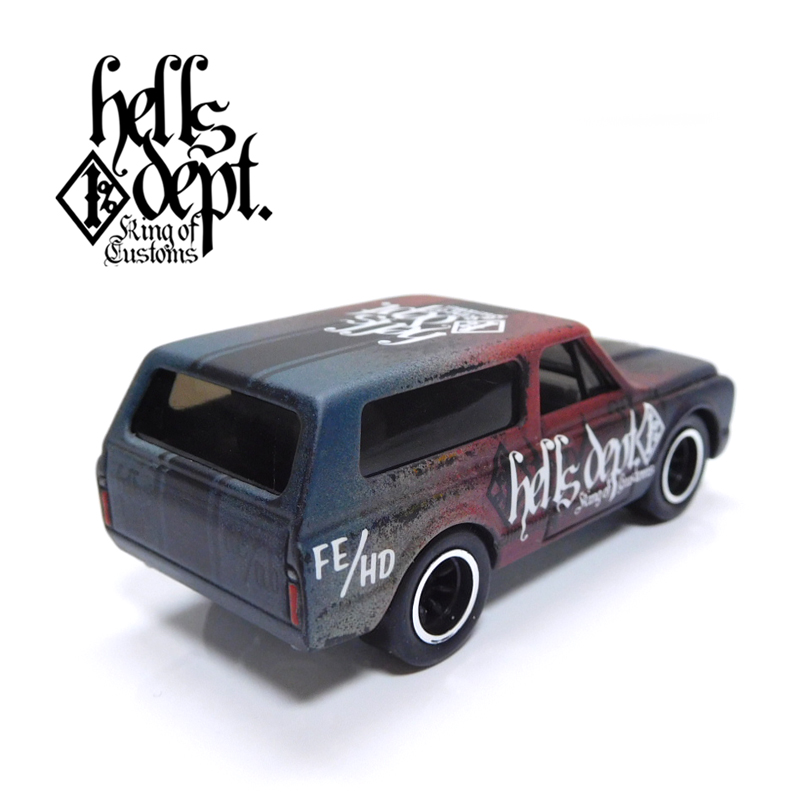 画像: HELLS DEPT 2020 - カツヌマ製作所 - HOZUKI 【'70 CHEVY BLAZER (カスタム完成品）】グラデ－ション FLAT BLACK-RED/RR （送料サービス適用外）