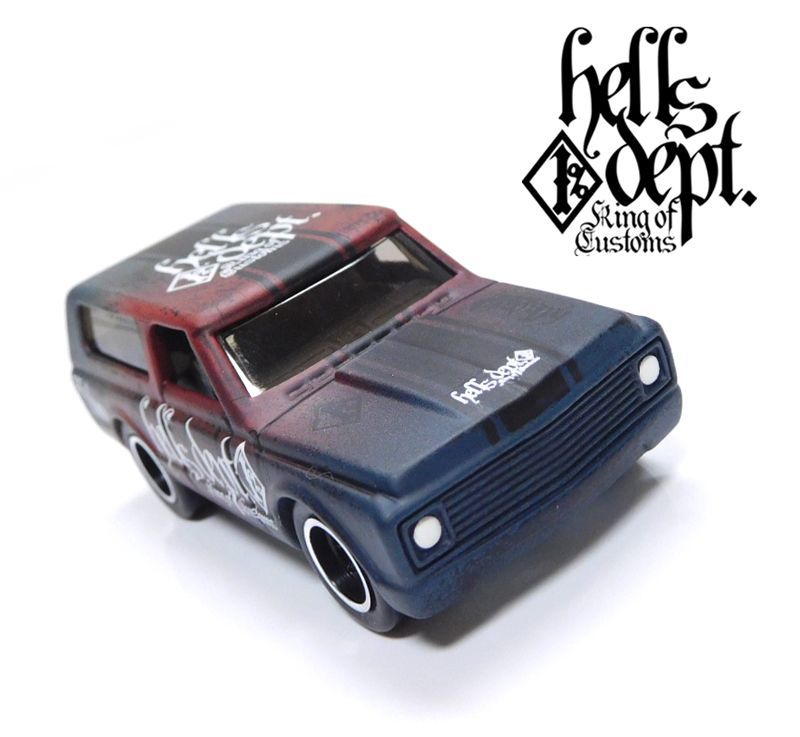 画像: HELLS DEPT 2020 - カツヌマ製作所 - HOZUKI 【'70 CHEVY BLAZER (カスタム完成品）】グラデ－ション FLAT BLACK-RED/RR （送料サービス適用外）