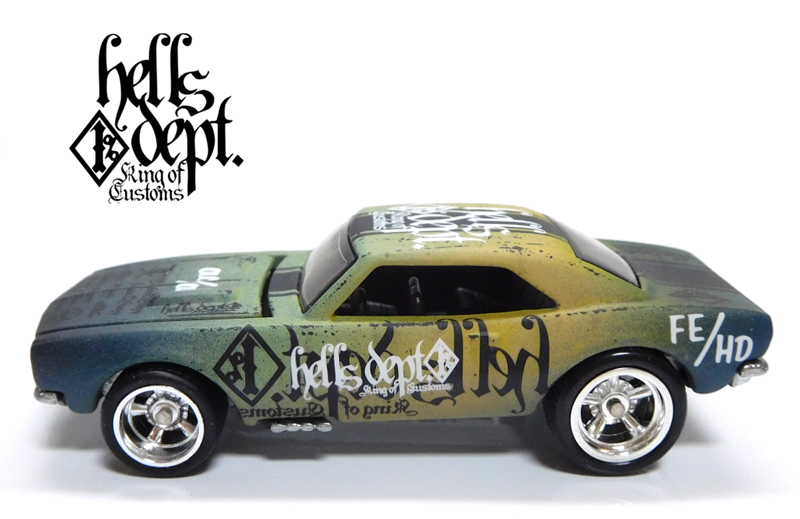 画像: HELLS DEPT 2020 - カツヌマ製作所 - HOZUKI 【'67 CAMARO (カスタム完成品）】グラデ－ション FLAT BLACK-GRAY/RR （送料サービス適用外）