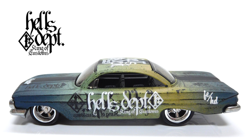 画像: HELLS DEPT 2020 - カツヌマ製作所 - HOZUKI 【'61 IMPALA (カスタム完成品）】グラデ－ション FLAT BLACK-GRAY/RR （送料サービス適用外）