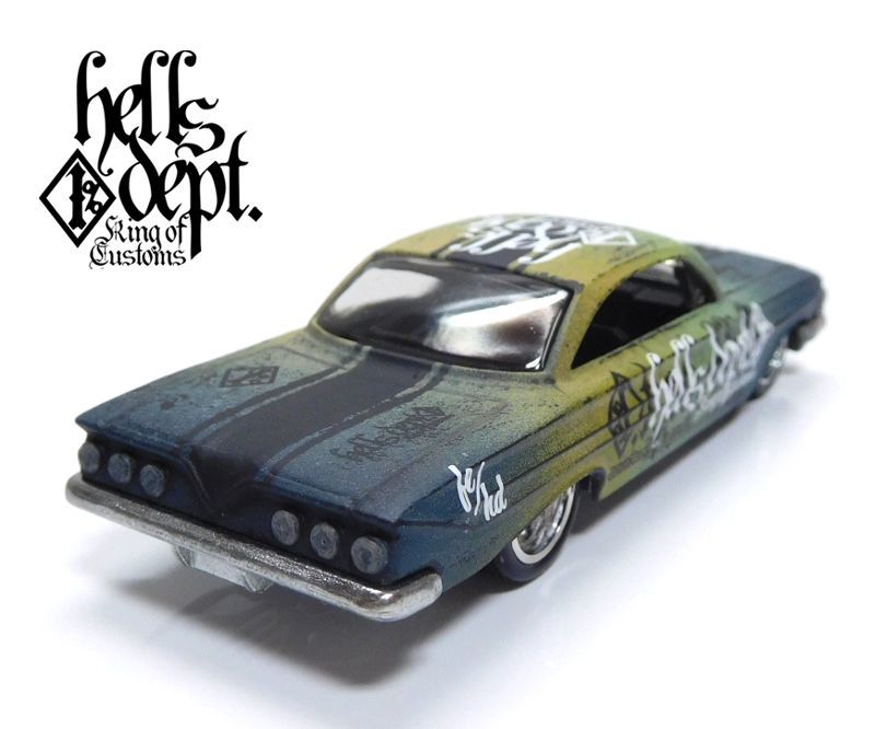 画像: HELLS DEPT 2020 - カツヌマ製作所 - HOZUKI 【'61 IMPALA (カスタム完成品）】グラデ－ション FLAT BLACK-GRAY/RR （送料サービス適用外）