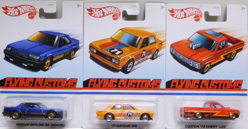 画像: 2020 TARGET EXCLUSIVE "FLYING CUSTOMS" 【Aアソート8種セット】Nissan Skyline RS (KDR30)/Custom '72 Chevy LUV/'13 COPO Camaro/'57 T-Bird/Custom '69 VW Squareback/Audacious/'68 Chevy Nova/'71 Datsun 510(予約不可）