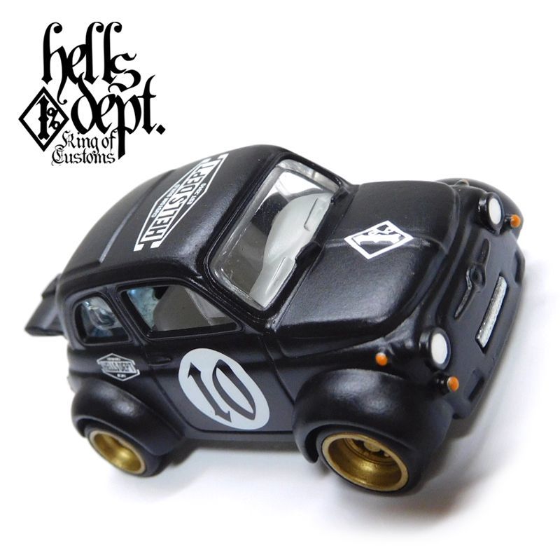 画像: HELLS DEPT 2020 - カツヌマ製作所 【'60s FIAT 500D MODIFICADO (カスタム完成品）】FLAT BLACK(1%)/RR （送料サービス適用外）