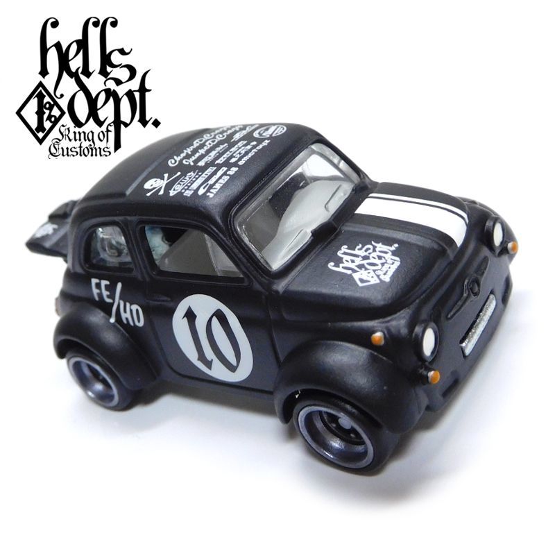 画像: HELLS DEPT 2020 - カツヌマ製作所 【'60s FIAT 500D MODIFICADO (カスタム完成品）】FLAT BLACK(FRONT LINE-4e)/RR （送料サービス適用外）