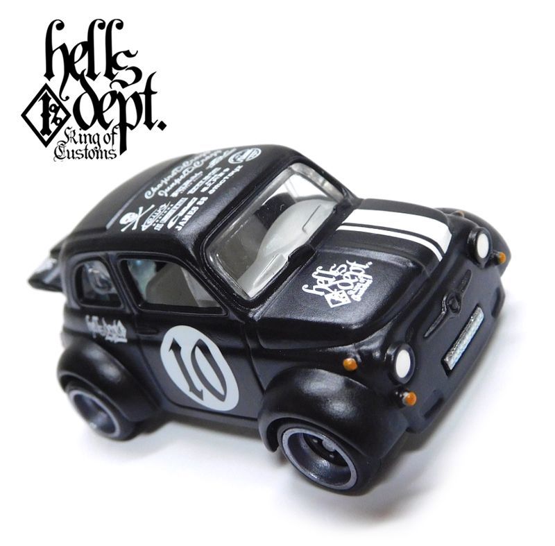 画像: HELLS DEPT 2020 - カツヌマ製作所 【'60s FIAT 500D MODIFICADO (カスタム完成品）】FLAT BLACK(FRONT LINE-HD)/RR （送料サービス適用外）