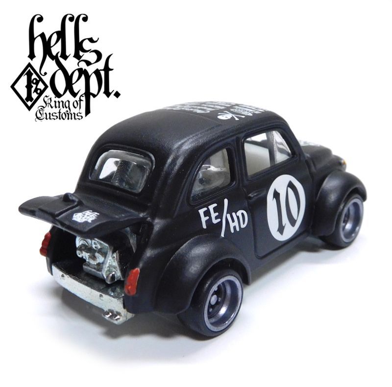 画像: HELLS DEPT 2020 - カツヌマ製作所 【'60s FIAT 500D MODIFICADO (カスタム完成品）】FLAT BLACK(FRONT LINE-4e)/RR （送料サービス適用外）