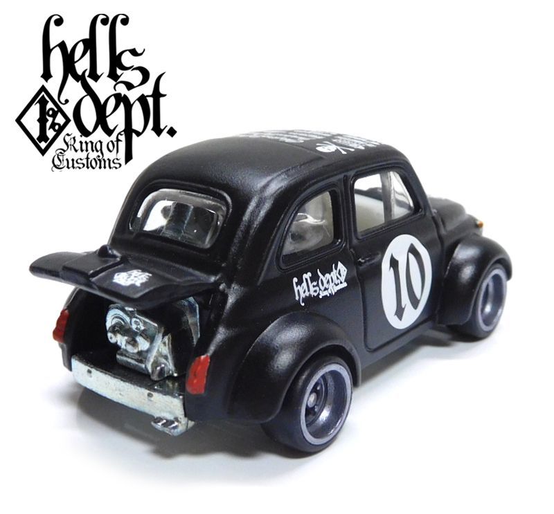 画像: HELLS DEPT 2020 - カツヌマ製作所 【'60s FIAT 500D MODIFICADO (カスタム完成品）】FLAT BLACK(FRONT LINE-HD)/RR （送料サービス適用外）