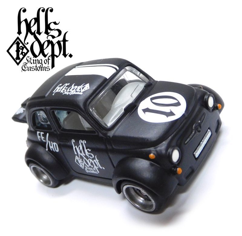 画像: HELLS DEPT 2020 - カツヌマ製作所 【'60s FIAT 500D MODIFICADO (カスタム完成品）】FLAT BLACK(TOP LINE)/RR （送料サービス適用外）