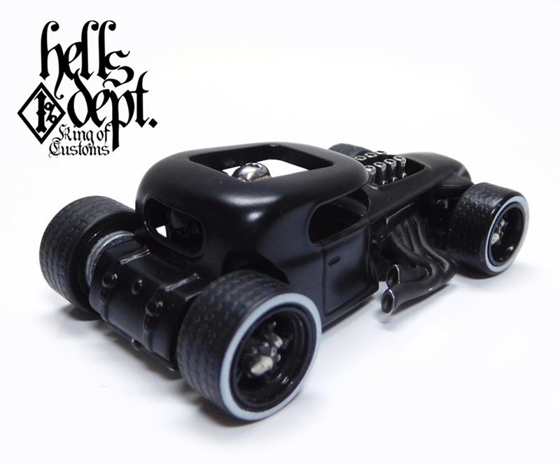 画像: HELLS DEPT 2020 - COVA MANUFACTURING FACTORY 【"CHARITY CAR" MOD ROD SHAKER with SKULL DRIVER (ハードカスタム・カスタム完成品）】FLAT BLACK/RR （送料サービス適用外）