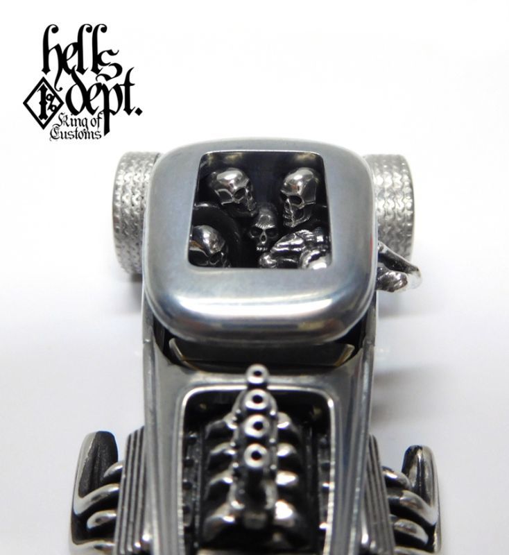 画像: HELLS DEPT 2020 - COVA MANUFACTURING FACTORY 【"CHARITY CAR" MOD ROD SHAKER with SKULL DRIVERS (ハードカスタム・カスタム完成品）】SILVER(磨き仕上げ）/RR （送料サービス適用外）