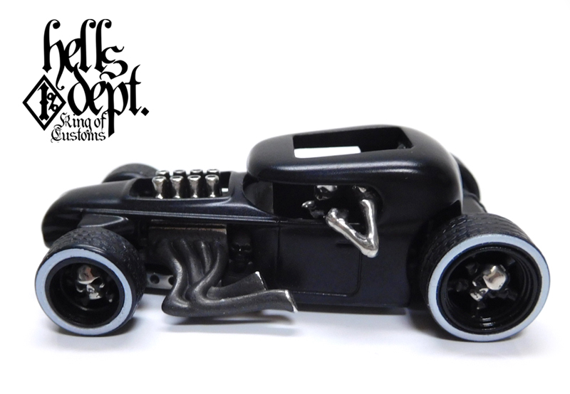 画像: HELLS DEPT 2020 - COVA MANUFACTURING FACTORY 【"CHARITY CAR" MOD ROD SHAKER with SKULL DRIVER (ハードカスタム・カスタム完成品）】FLAT BLACK/RR （送料サービス適用外）