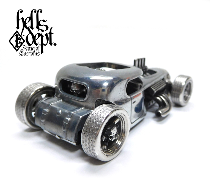 画像: HELLS DEPT 2020 - COVA MANUFACTURING FACTORY 【"CHARITY CAR" MOD ROD SHAKER with SKULL DRIVERS (ハードカスタム・カスタム完成品）】SILVER(磨き仕上げ）/RR （送料サービス適用外）