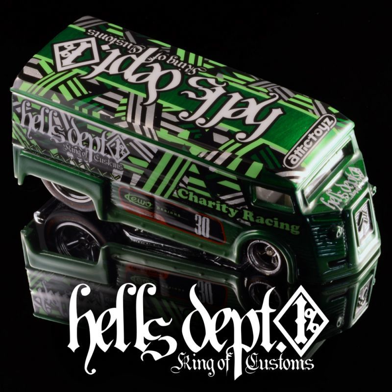 画像: HELLS DEPT 2020 - DOUBLE LOSER[S] 【"CHARITY - HELLS RACING" DRAG H-VAN  (カスタム完成品）】GREEN/RR （送料サービス適用外）