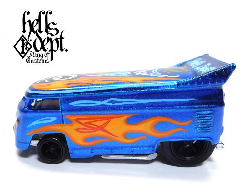 画像: HELLS DEPT 2020 - BOO Pinstriping x JDC13 【"BOO/HELLS 10th Anniversary" VW DRAG BUS (カスタム完成品）】SPEC.BLUE/RR （送料サービス適用外）