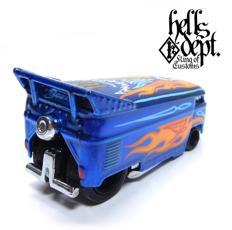 画像: HELLS DEPT 2020 - BOO Pinstriping x JDC13 【"BOO/HELLS 10th Anniversary" VW DRAG BUS (カスタム完成品）】SPEC.BLUE/RR （送料サービス適用外）