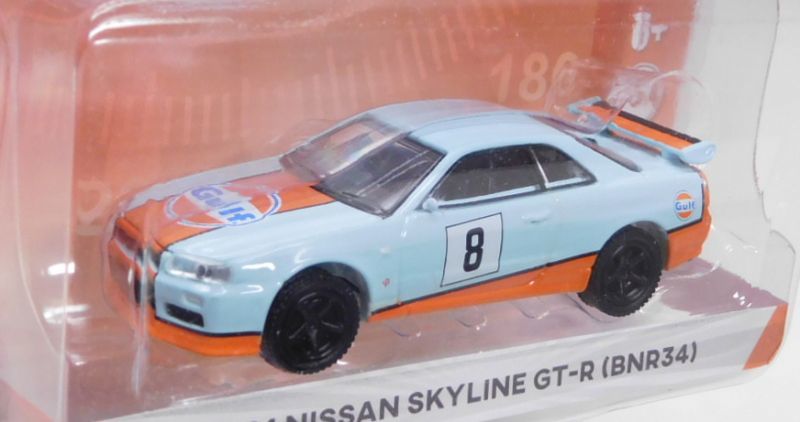 画像: 2020 GREENLIGHT TOKYO TORQUE S8 【2001 NISSAN SKYLINE GT-R (BNR34)】 LT.BLUE/RR (GULF)