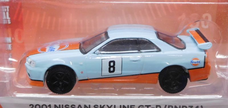 画像: 2020 GREENLIGHT TOKYO TORQUE S8 【2001 NISSAN SKYLINE GT-R (BNR34)】 LT.BLUE/RR (GULF)