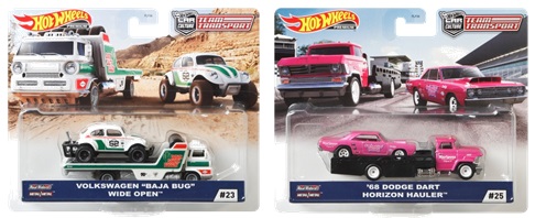 画像: 【送料無料】【仮予約】PRE-ORDER - HW CAR CULTURE - TEAM TRANSPORT 【Jアソート (4個入り）】VOLKSWAGEN BAJA BUG/'68 DODGE DART/CUSTOM CORVETTE STINGRAY COUPE/MAZDA 787B(11月下旬入荷予定）