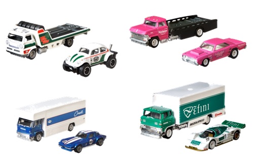 画像: 【送料無料】【仮予約】PRE-ORDER - HW CAR CULTURE - TEAM TRANSPORT 【Jアソート (4個入り）】VOLKSWAGEN BAJA BUG/'68 DODGE DART/CUSTOM CORVETTE STINGRAY COUPE/MAZDA 787B(11月下旬入荷予定）