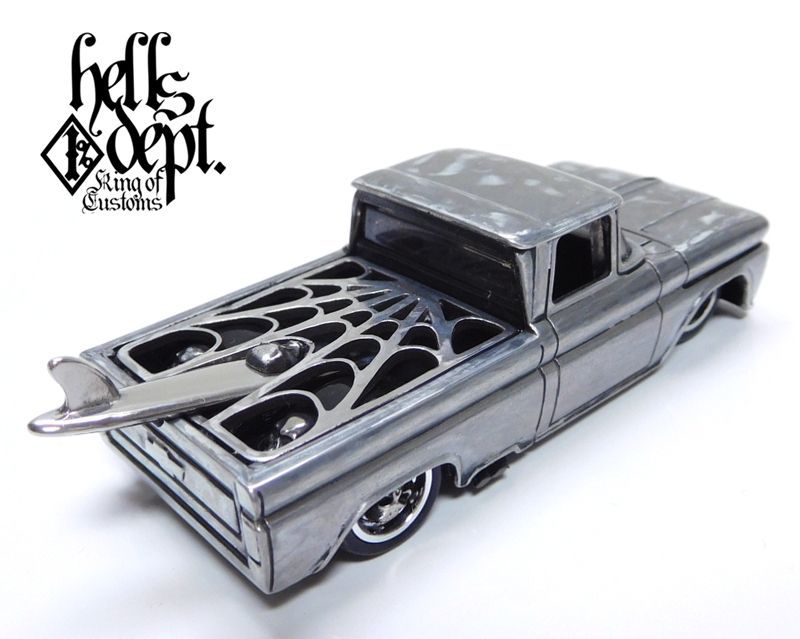 画像: HELLS DEPT 2020 - COVA MANUFACTURING FACTORY 【"SKULL CUSTOM バイブレーション仕上げ" '62 CHEVY PICKUP  (カスタム完成品）】ZAMAC/RR （送料サービス適用外）