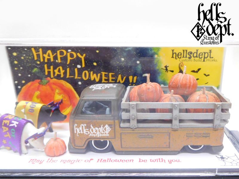 画像: HELLS DEPT 2020 - カツヌマ製作所 【"HAPPY HALLOWEEN" VOLKSWAGEN T2 "PIG UP"(カスタム完成品）】サビ-FLAT ORANGE/RR （送料サービス適用外）