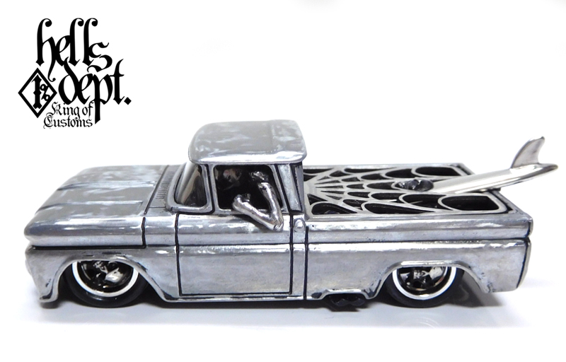 画像: HELLS DEPT 2020 - COVA MANUFACTURING FACTORY 【"SKULL CUSTOM バイブレーション仕上げ" '62 CHEVY PICKUP  (カスタム完成品）】ZAMAC/RR （送料サービス適用外）