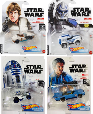 画像: 【仮予約】PRE-ORDER - 2020 HW STAR WARS CHARACTER CAR 【Fアソート (8個入り】BESPIN LUKE SKYWALKER/CAPTAIN REX/DARTH VADER/C-3PO/R2-D2/LANDO CALRISSIAN/YODA/STORMTROOPER（12月上旬入荷予定）