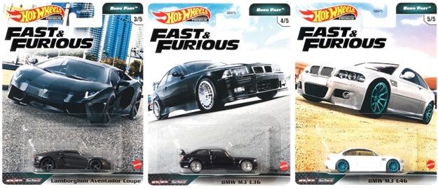 画像: 2020 HW PREMIUM FAST & FURIOUS 【Kアソート"EURO FAST" (5種セット）】ASTON MARTIN DB5/McLAREN 720S/LAMBORGHINI AVENTADOR/BMW M3 E36/BMW M3 E46