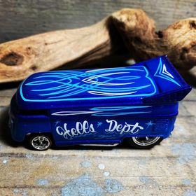 画像: HELLS DEPT 2020 - BOO Pinstriping x JDC13 【”グラデ－ション” VW DRAG BUS (カスタム完成品）】DK.BLUE-BLUE(HD)/RR （送料サービス適用外）