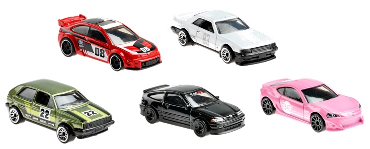 画像: 2021 HW AUTO MOTIVE "CULT RACERS" 【5種セット】'08 Ford Focus/Nissan Skyline 2000 Turbo RS [KDR30]/Volkswagen Golf Mk2/'88 Honda CR-X/Scion FR-S(TOYOTA86北米仕様)