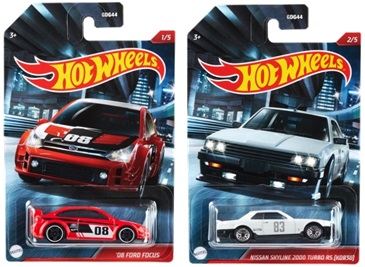 画像: 2021 HW AUTO MOTIVE "CULT RACERS" 【5種セット】'08 Ford Focus/Nissan Skyline 2000 Turbo RS [KDR30]/Volkswagen Golf Mk2/'88 Honda CR-X/Scion FR-S(TOYOTA86北米仕様)