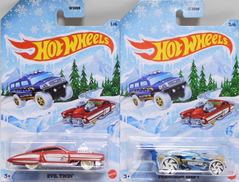 画像: 2020 WALMART EXCLUSIVE HOLIDAY HOT RODS + 2021 HAPPY NEW YEAR 【6種セット】 CARBONATOR/EVIL TWIN/FAST GASSIN/PARADIGM SHIFT/ROCKSTER/TORQUE TWISTER