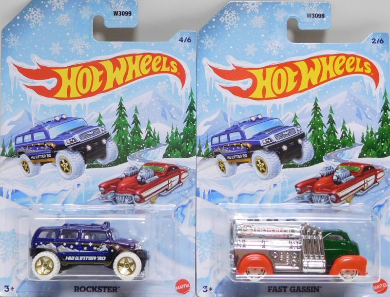 画像: 2020 WALMART EXCLUSIVE HOLIDAY HOT RODS + 2021 HAPPY NEW YEAR 【6種セット】 CARBONATOR/EVIL TWIN/FAST GASSIN/PARADIGM SHIFT/ROCKSTER/TORQUE TWISTER