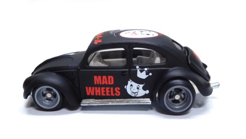 画像: MAD WHEELS (マッドホイール） 【VW CLASSIC BUG (前後バンパーレス加工/ボディースムージング） (カスタム完成品）】FLAT BLACK(WT)/RR （送料サービス適用外） 