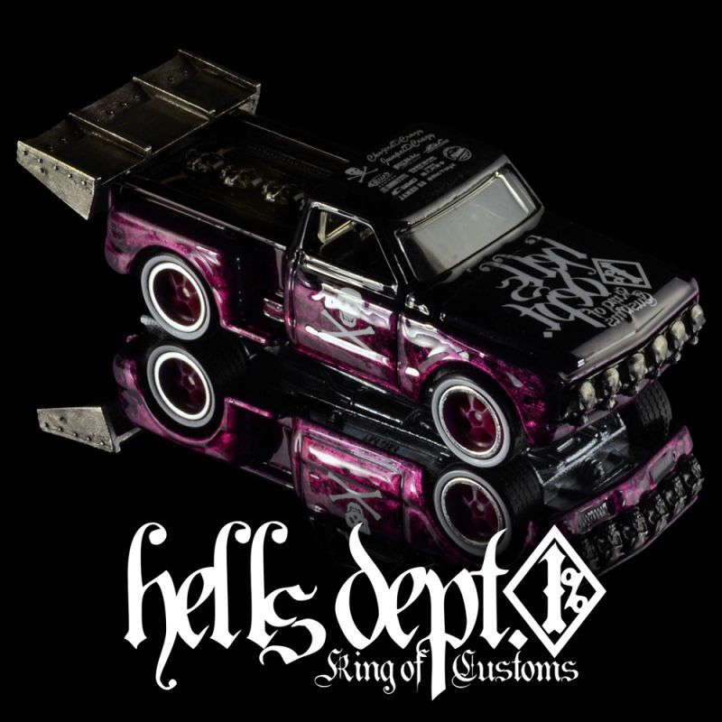 画像: HELLS DEPT 2020 - DOUBLE LOSER[S] 【"SKULLS" '69 CHEVY PICK UP HELLS CUSTOM (カスタム完成品）】PURPLE-BLACK/RR （送料サービス適用外）