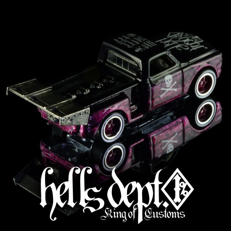 画像: HELLS DEPT 2020 - DOUBLE LOSER[S] 【"SKULLS" '69 CHEVY PICK UP HELLS CUSTOM (カスタム完成品）】PURPLE-BLACK/RR （送料サービス適用外）