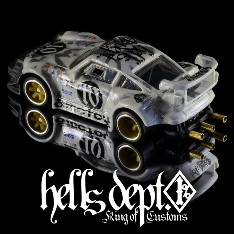 画像: HELLS DEPT 2020 - DOUBLE LOSER[S] 【"CAMO RACING" RWB PORSCHE 930 HELLS CUSTOM (カスタム完成品）】WHITE CAMO-BLACK/RR （送料サービス適用外）