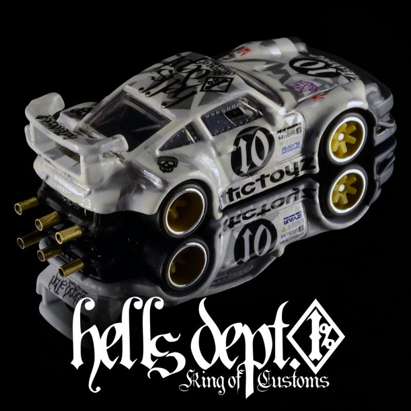 画像: HELLS DEPT 2020 - DOUBLE LOSER[S] 【"CAMO RACING" RWB PORSCHE 930 HELLS CUSTOM (カスタム完成品）】WHITE CAMO-BLACK/RR （送料サービス適用外）