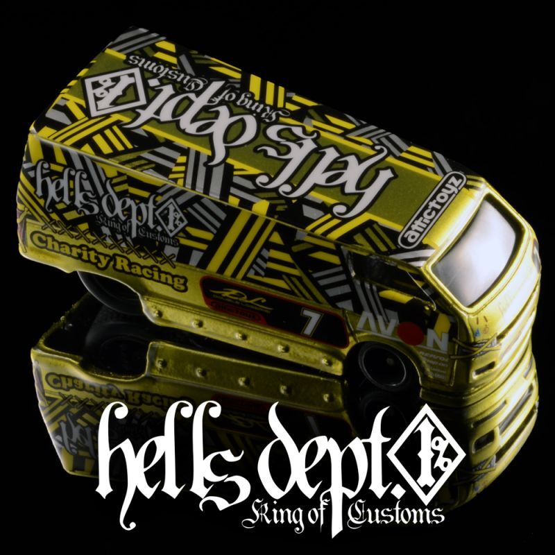 画像: HELLS DEPT 2020 - DOUBLE LOSER[S] 【"CHARITY - HELLS RACING" FAST ACE (TOYOTA HI-ACE HELLS CUSTOM)  (カスタム完成品）】YELLOW/RR （送料サービス適用外）