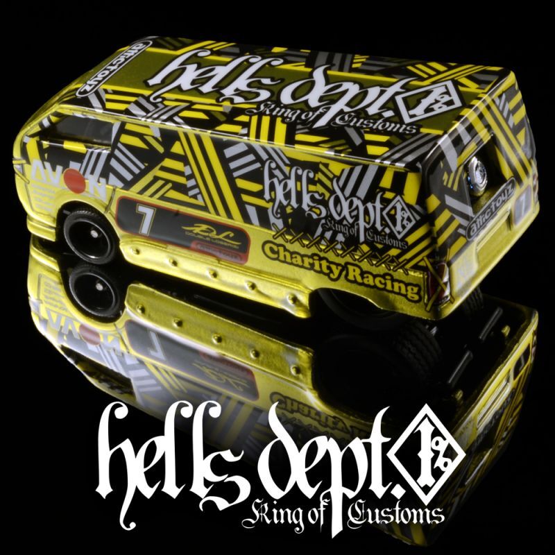 画像: HELLS DEPT 2020 - DOUBLE LOSER[S] 【"CHARITY - HELLS RACING" FAST ACE (TOYOTA HI-ACE HELLS CUSTOM)  (カスタム完成品）】YELLOW/RR （送料サービス適用外）