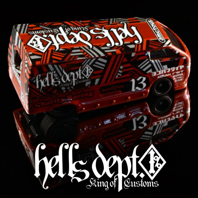画像: HELLS DEPT 2020 - DOUBLE LOSER[S] 【"CHARITY - HELLS RACING" FAST ACE (TOYOTA HI-ACE HELLS CUSTOM)  (カスタム完成品）】RED/RR （送料サービス適用外）