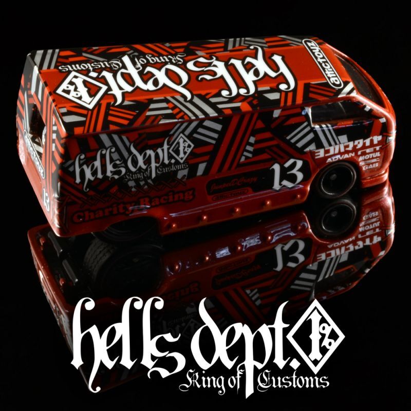 画像: HELLS DEPT 2020 - DOUBLE LOSER[S] 【"CHARITY - HELLS RACING" FAST ACE (TOYOTA HI-ACE HELLS CUSTOM)  (カスタム完成品）】RED/RR （送料サービス適用外）