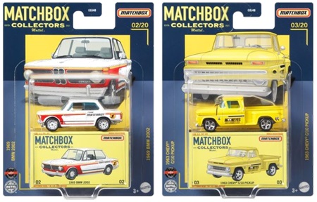 画像: 2021 MATCHBOX COLLECTORS　【"A"アソート 4種セット】1969 BMW 2002/1963 Chevy C10 Pickup (MOONEYES)/’65 Land Rover Gen II Pickup/2016 BMW i8