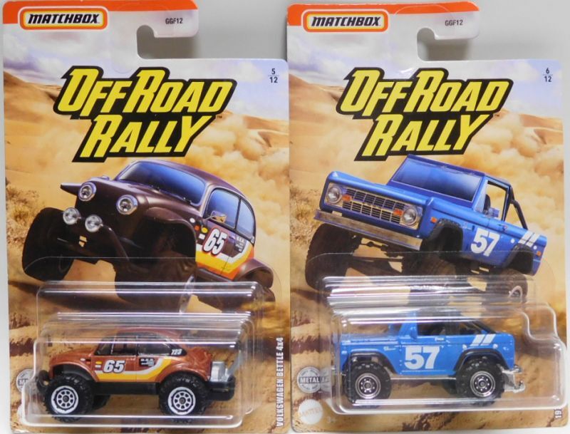 画像: 2020 MATCHBOX WALMART EXCLUSIVE【"OFF ROAD RALLY"Aアソート 6種セット】1970 Datsun 510 Rally/2015 Subaru WRX STi/1985 Porsche 911 Rally/2010 Ford F-150 SVT Raptor/Volkswagen Beetle 4x4/1972 Ford Bronco 4x4 (予約不可）